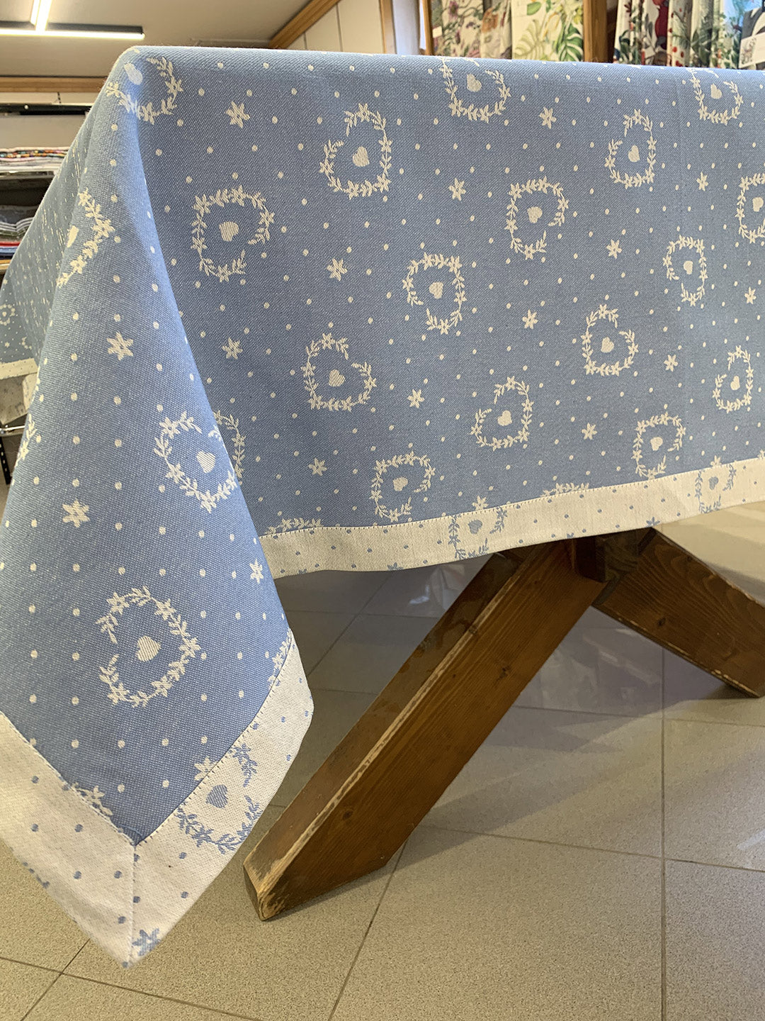 Tovaglia Ghirlanda Blu