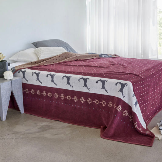 Coperta Dolomiti bordeaux