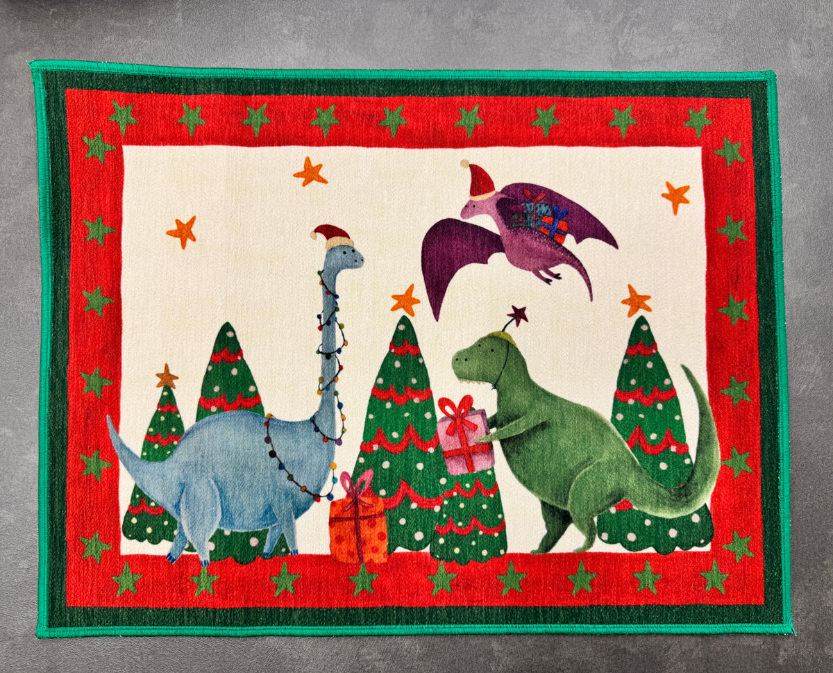 Mymat Jurassic Xmas tovagliette americane